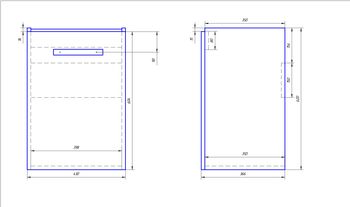 Тумба ALMI, 50 см, подвесная/напольная, 1 дверца, белый глянец — фото 6, Тумбы под раковину