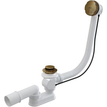 Слив-перелив Alcaplast A55ANTIC-80-RU-01 полуавтомат Бронза — фото 1, Сливы-переливы