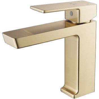 Смеситель для раковины Rose R18G R1801G-1 Золото матовое — фото 1, Смесители для раковины