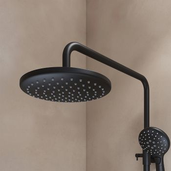 Душевая система Iddis Ray RAYBL3Fi06 Черная матовая — фото 3, Душевые стойки