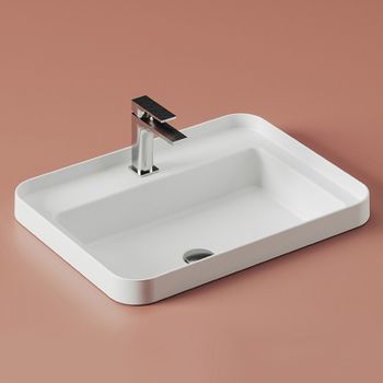 Раковина Artceram Fuori 60 TFL034 01 00 Белая — фото 6, Раковины встраиваемые сверху