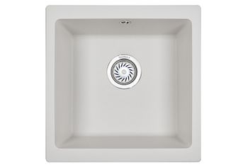 Granula-4451, АРКТИК (БЕЛЫЙ), кухонная мойка, кварц — фото 1, Кухонные мойки