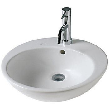 Раковина Hatria Happy Hour 47 Y0M601 Белая — фото 1, Раковины накладные