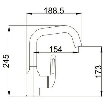 Смеситель для раковины Haiba HB10825-3 Оружейная сталь — фото 2, Смесители для раковины