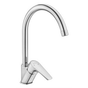 Смеситель для кухни E.C.A. Niobe 102118098 Хром — фото 1, Смесители для кухни