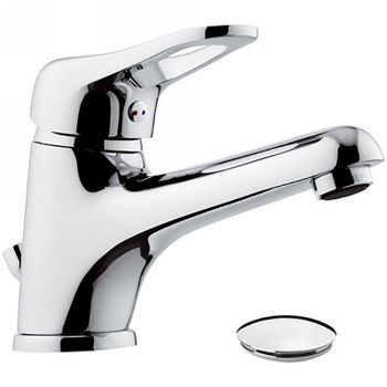 Смеситель для раковины Remer Kiss K10L Хром — фото 1, Смесители для раковины