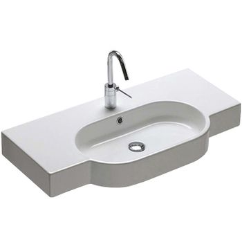 Раковина Hatria Area 91 YXA001 Белая — фото 1, Раковины подвесные