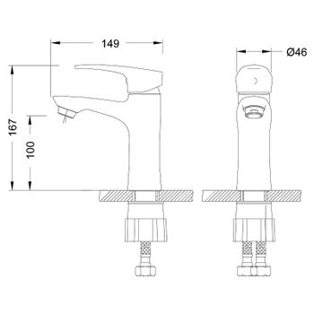 Смеситель для раковины Lemark Linara LM0406C Хром — фото 2, Смесители для раковины