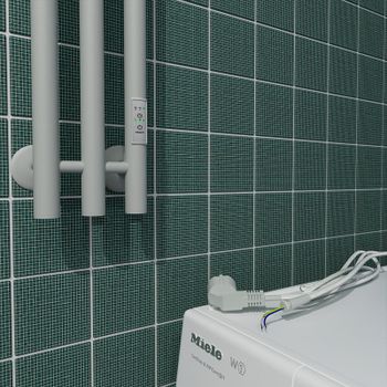 Электрический полотенцесушитель Маргроид Inaro 1200x120 Inaro3v-12012-1049-9016R правый Белый матовы — фото 4, Электрические полотенцесушители