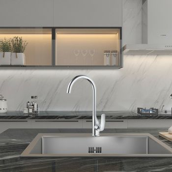 Смеситель для кухни Haiba HB70616 Хром — фото 3, Смесители для кухни