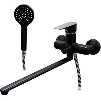 Смеситель для ванны Melodia della vita Rumba MDV35341bk универсальный Черный — фото 1, Смеситель для ванны