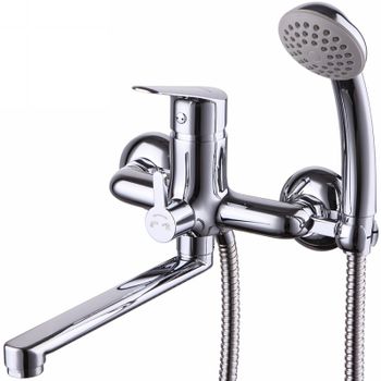 Смеситель для ванны Lemark Partner LM6513C универсальный Хром — фото 1, Смеситель для ванны