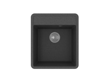 Florentina Мойка "Пьемонт" 440, черный — фото 1, Кухонные мойки