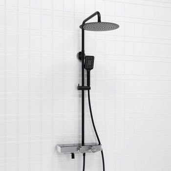 A114.160.130.CB Thermo Душевой комплект с термостатическим смесителем — фото 1, Душевые стойки