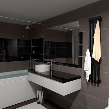 Электрический полотенцесушитель Маргроид Inaro профильный 1200x180 Inaro-12018-1081-9005R правый Чер — фото 6, Электрические полотенцесушители