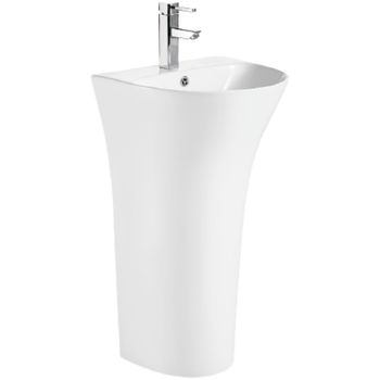 Раковина CeramaLux 48 G-307 Белая — фото 1, Раковины напольные