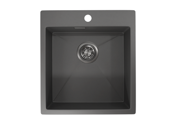 Товар: Granula-4600, ГРАФИТ МАТОВЫЙ, стальная кухонная мойка - фото 1 Granula-4600, ГРАФИТ МАТОВЫЙ, стальная кухонная мойка — фото 1, Кухонные мойки