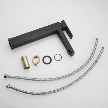 Смеситель для раковины Rose R28H R2811H Черный матовый — фото 3, Смесители для раковины