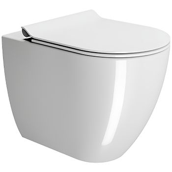 Унитаз GSI Pura 880311 приставной без сиденья — фото 1, Приставные унитазы