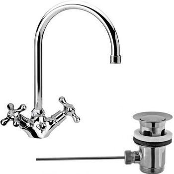 Смеситель для раковины Remer Liberty 13ULI Хром — фото 1, Смесители для раковины