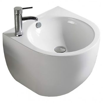 Раковина CeramaLux 49 500F Белая — фото 1, Раковины подвесные