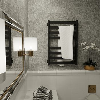 Электрический полотенцесушитель Altasan Ронда 5 Проф 80х50 Ронда5Проф8050ЧМ Черный муар — фото 3, Электрические полотенцесушители