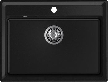GRANFEST Мойка LEVEL 660 1-чаша 660*500мм черный арт.GF- — фото 2, Кухонные мойки