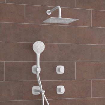 A9551.267.316.146.254.328.156.155 Встраиваемый комплект для ванны с верхней душевой насадкой, лейкой — фото 2, Встраиваемые душевые комплекты