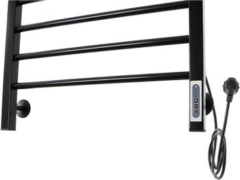 Электрический полотенцесушитель Domoterm Куба DMT Куба П10 500x1000 EK R Черный матовый — фото 2, Электрические полотенцесушители