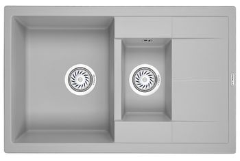 Granula-7802, СЛАНЕЦ, кухонная мойка, кварц — фото 1, Кухонные мойки