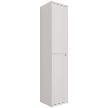 Пенал INSIGHT, 35 см, подвесной, универсальный, 2 дверцы, 4 стеклянные полки, белый глянец — фото 3, Пеналы для ванной комнаты