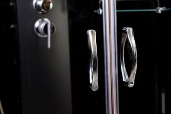 Душевая кабина Niagara Classic NG-6508-14P (90х90х215) высокий поддон(40см),черный,стекло тонированн — фото 8, Душевые кабины