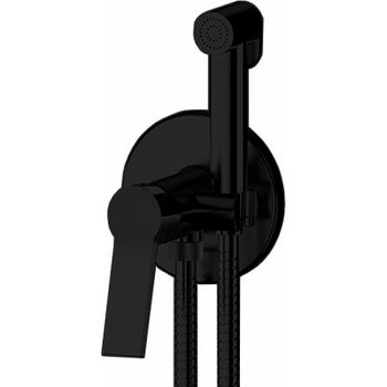 Гигиенический душ со смесителем Remer Slash SL65WNO Черный матовый — фото 1, Гигиенические души