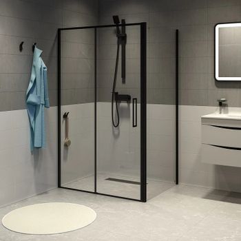 Товар: Душевая стенка Iddis Slide 80 SLI6BS8i23 профиль Черный матовый стекло прозрачное - фото 5 Душевая стенка Iddis Slide 80 SLI6BS8i23 профиль Черный матовый стекло прозрачное — фото 5, Боковые стенки