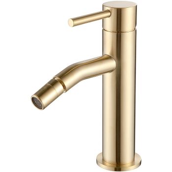 Смеситель для биде AQUAme Siena AQM6216BG Шлифованное золото — фото 1, Смесители для биде