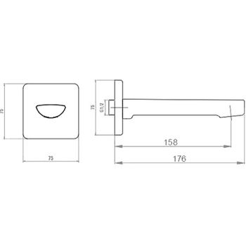 Излив для смесителя E.C.A. Luna 102159206EX-K Хром — фото 2, Изливы