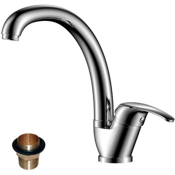 Смеситель для кухни Rossinka Y35-23U Хром — фото 1, Смесители для кухни