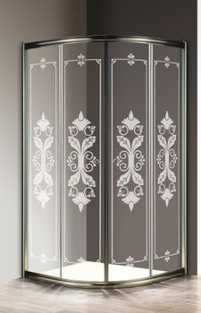 Душевой уголок CEZARES GIUBILEO-R-2-90-SCORREVOLE-CP-Br — фото 1, Душевые уголки