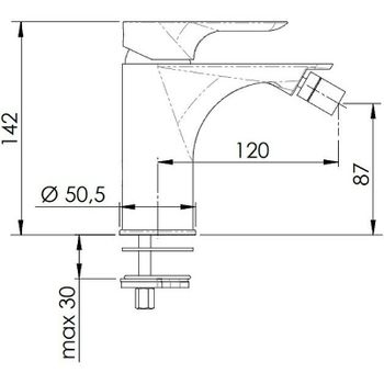 Смеситель для биде Remer Infinity I21BO Белый матовый — фото 2, Смесители для биде