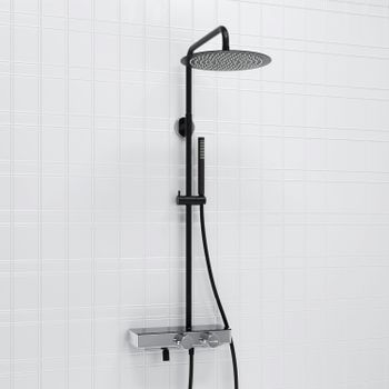 A114.160.217.CB Thermo Душевой комплект с термостатическим смесителем — фото 1, Душевые стойки