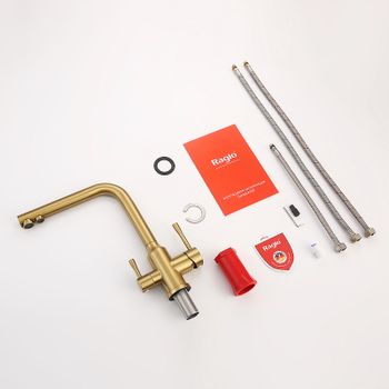 Смеситель для кухни Raglo R81.61.03 Золото матовое — фото 8, Смесители для кухни