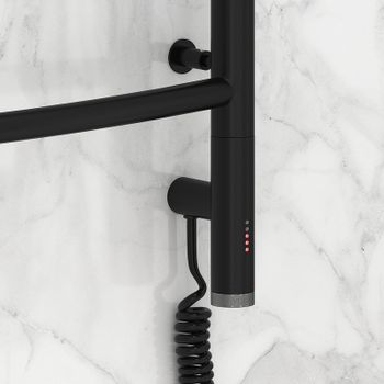 Электрический полотенцесушитель Сунержа Галант 3.0 1200x600 R 31-5801-1260 Черный матовый — фото 2, Электрические полотенцесушители