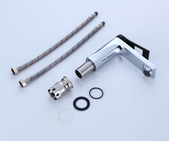 Смеситель для раковины Bronze de Luxe Element EL02XCB Хром Черный — фото 7, Смесители для раковины