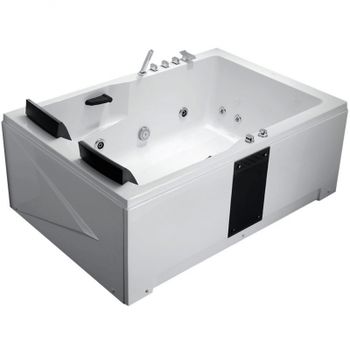 Акриловая ванна Gemy G9061BR 182х122 с гидромассажем — фото 1, Акриловые ванны