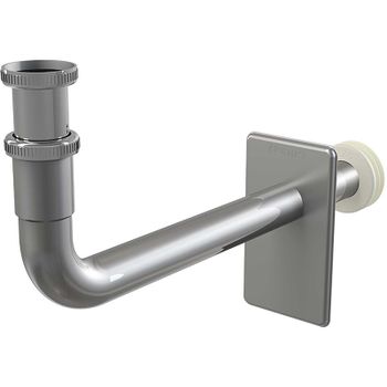 Крышка и патрубок сифона Alcaplast A438 Хром — фото 1, Прочие комплектующие для слива и канализации