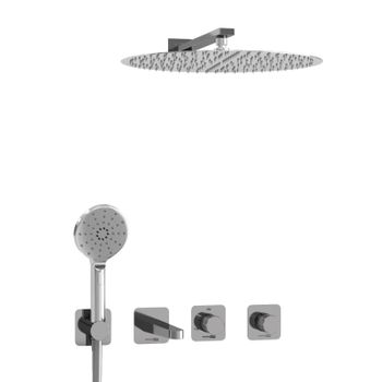 A4651.294.295.090.117.271.087.127 Встраиваемый комплект для ванны с верхней душевой насадкой, лейкой — фото 4, Встраиваемые душевые комплекты