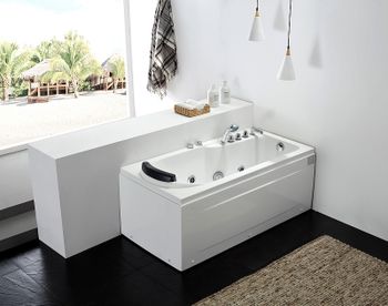 Акриловая ванна Gemy 172х77 G9006-1.7 B R с гидромассажем — фото 3, Акриловые ванны