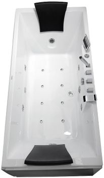 Акриловая ванна Gemy 175х85 G9065 K L с гидромассажем — фото 4, Акриловые ванны