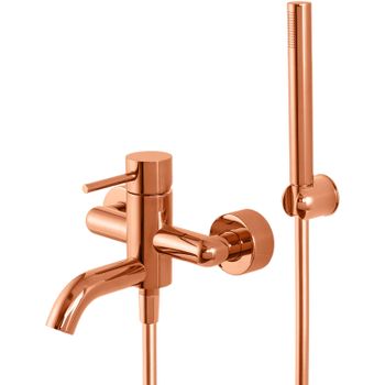 Смеситель для ванны Remer X-Style X02RL Медь глянцевая — фото 1, Смеситель для ванны