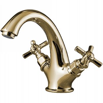 Смеситель для раковины Gattoni TRD TR320/18D0 Золото 24 карат — фото 1, Смесители для раковины